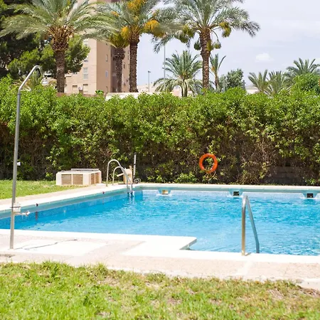 El Palmeral En Apto 4 Personas Con Ac, Wifi Y Piscina Апартаменты *